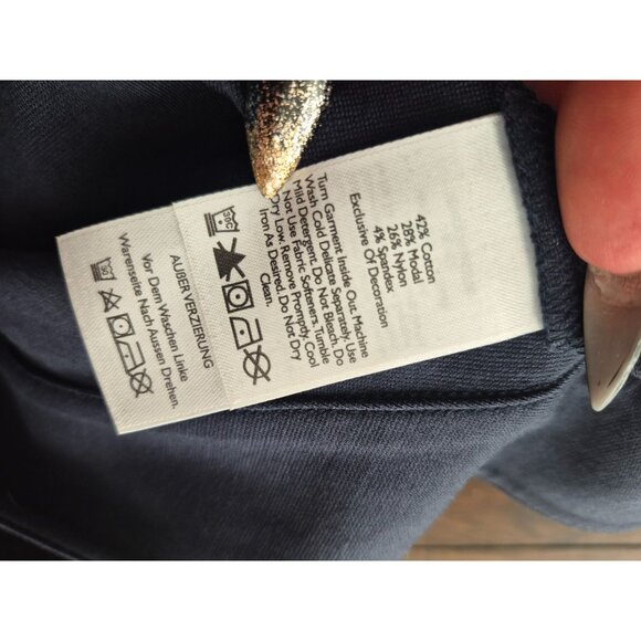 Eddie Bauer Womens Navy Stretch Bootcut Pants L - Picture 2 of 5